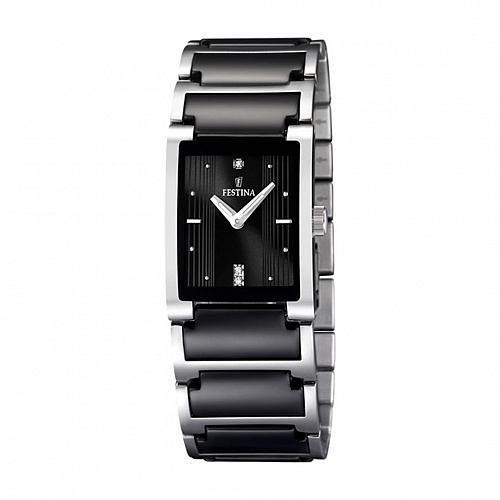 FESTINA Womans Black Steel Watch Bracelete F16536/2